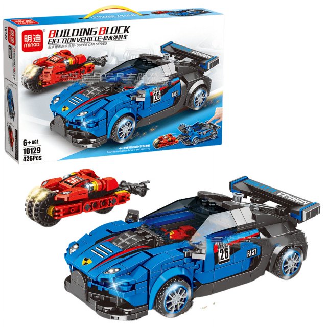 Sports Car Building Block Suit, DIY Building Block Toy Car, Suitable For Boys And Girls Over 6 Years Old-XICEN