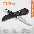 thumbnail image 2 of Buck Knives 117 Brahma Hunting Knife, 4-1/2" Fixed Blade, Phenolic Handle, 4.9 oz, 2 of 8