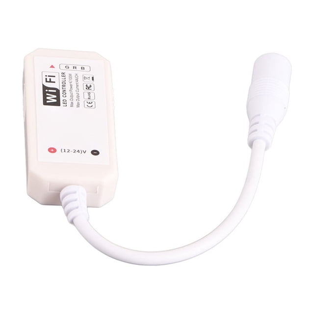 Controlador LED Wi Fi para teléfono inteligente, controlador RGB WiFi DC12-24V Controlador LED Wi Fi Controlador de tira LED Eleva tu experiencia