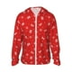 thumbnail image 1 of Fotbe Christmas Chaqueta con Protección Solar UPF 50+ para Hombre y Mujer, Camisa con Capucha y Bolsillos-Small, 1 of 7
