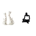 thumbnail image 1 of Figura de gato,Esculturas de gatos de pareja,figura decorativa de gato,Figura del pensador abstracto,Estatua de Pensador Abstracto,Arte,Decoración para el Hogar,Figura humana decorativa para, 1 of 8
