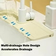 thumbnail image 3 of Faucet Mat for Kitchen Sink, 2024 New Kitchen Sink Splash Guard Silicone Draining Mat Fast Drying Stone Sink Tray, Sink Protectors Dish Soap Sponge Holder for Kitchen Bathroom Sink (Yellow, Large), 3 of 5