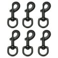 thumbnail image 1 of Uxcell 6 Pcs Flag Swivel Snap Clips, 3.2 Inch Heavy Duty Alloy Flag Pole Snaps Hooks, Black, 1 of 6