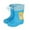 Blue*, variant on Toddler Girls Boys Rain Boots Cute Bunny Dinosaur Design -Resistant Removable Plush Liner Soft Sole Daily Wear All Seasons Classic Elegant Shoes