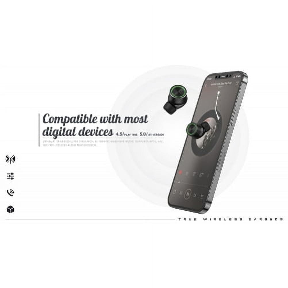 Earbuds TWS Wireless Earphones for Google Pixel 8a/6a/6 Pro - Headphones True Wireless Stereo Hands-free Mic Hi-Fi Sound Headset Charging Case
