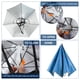 thumbnail image 5 of Uxcell Sombrero Paraguas de 30 Pulgadas, Sombrero Paraguas Manos Libres para Pesca y Camping, Azul Gota de Lluvia, 5 of 7