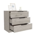 thumbnail image 6 of Newboti Furniture 3 Drawers Dresser Maryland, Superior Top, Light Gray Finish 39123, 6 of 15