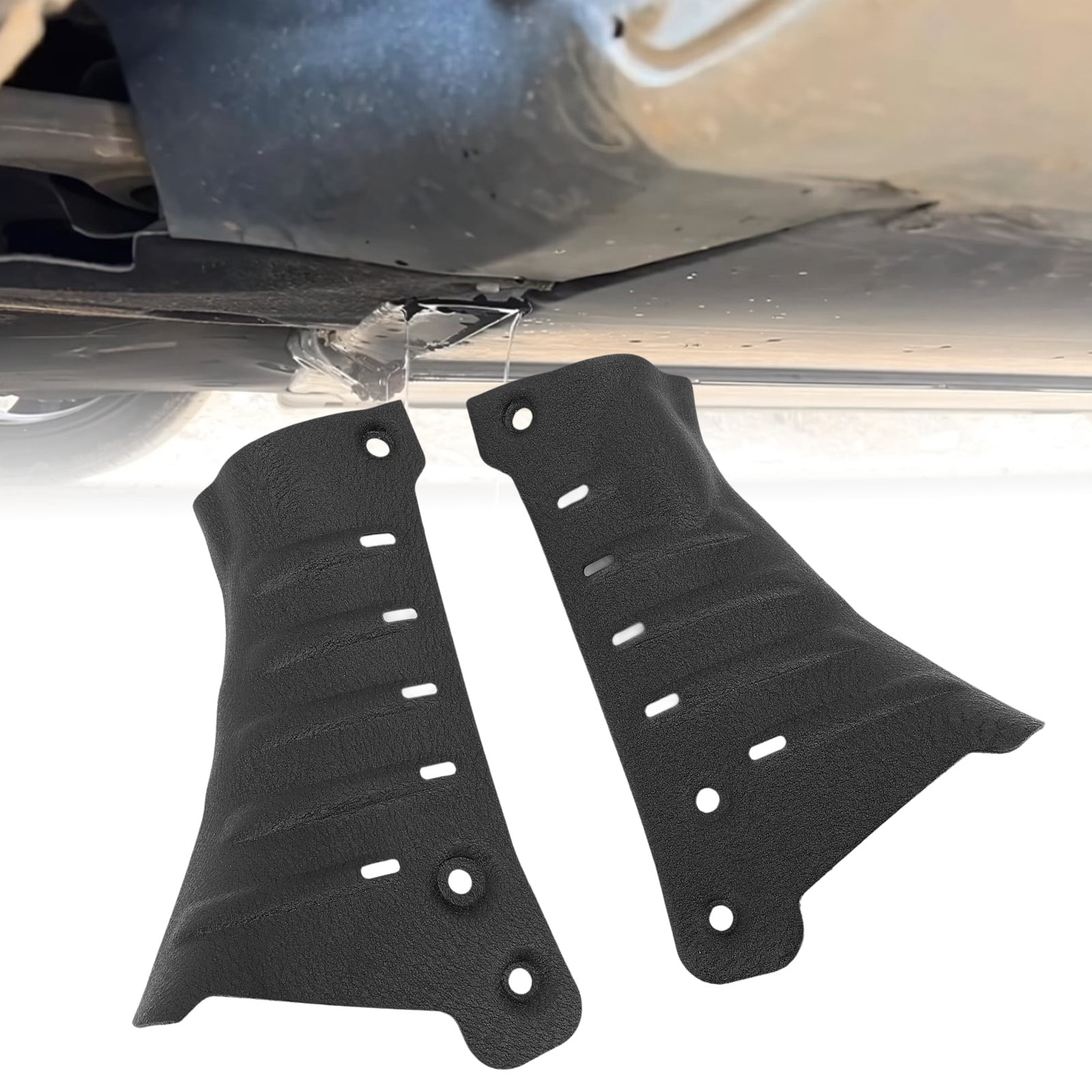 1 Pair of Guard Plates Impact Protection Aluminum Condenser Tube Protection Plate Replacement for Tesla Model Y 21-23