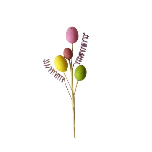 MXTPOV Artificial Easter Stems for Vase Decor, Spring Easter Eggs Branch Decor, Easter Sprays for Easter Arrangement Centerpiece Easter Party, Home Decor