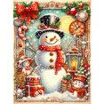 thumbnail image 1 of Kit Con Forma Especial Parcial DIY 5D Muñeco Nieve 30x40cm, 1 of 9