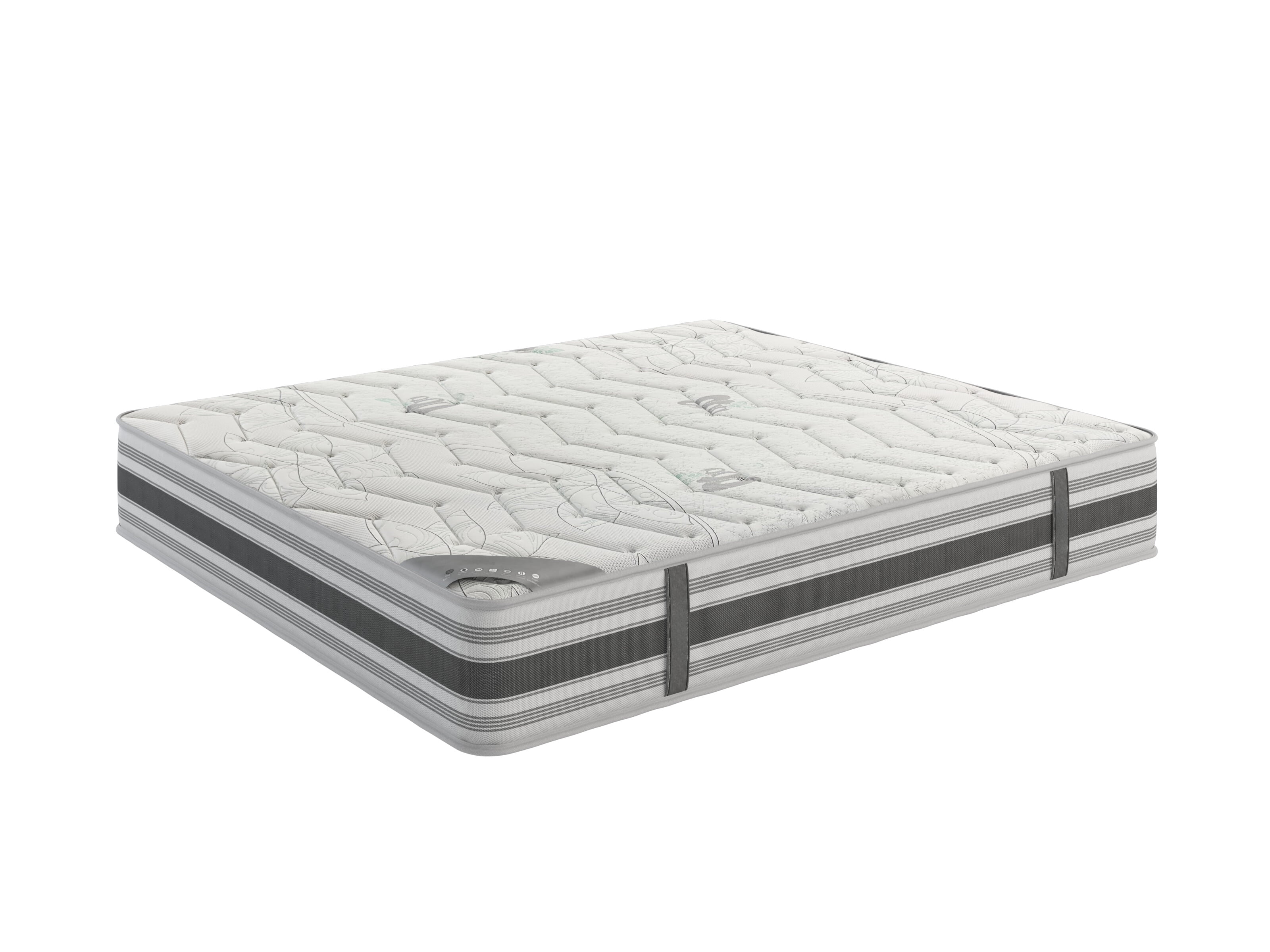 Ottomanson Edge to Edge 12" Pocket Coils Firm Tight Top Hybrid Mattress in a Box, King