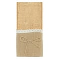 thumbnail image 3 of Festival Jute Lace Trims Cutlery Bag - Utensil Holder for Valentine's and Christmas, Knife and Fork Pouch for Wedding Party Napkin Bag, 3 of 6