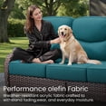 thumbnail image 4 of Bellefurn Outdoor Seat Cushions 22 X 24 X 6 inch for Patio Furniture,Outdoor Chair Cushions Outdoor Deep Seat Cushion with Water Resistant & Removable Cover Patio Cushions for Wicker Chair,Sofa,Couch, 4 of 12