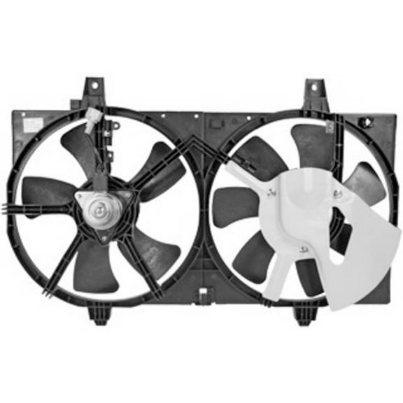 Condenser Or Radiator Cooling Fan Assembly For Nissan Sentra 2002 - 2006 - BuyAutoParts