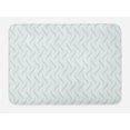 thumbnail image 1 of Abstract Bath Mat, Geometric Vertical Lines Points Ornaments Pattern on Plain Backdrop, Plush Bathroom Decor Mat with Non Slip Backing, 29.5" X 17.5", Pale Seafoam and White, by Ambesonne, 1 of 2