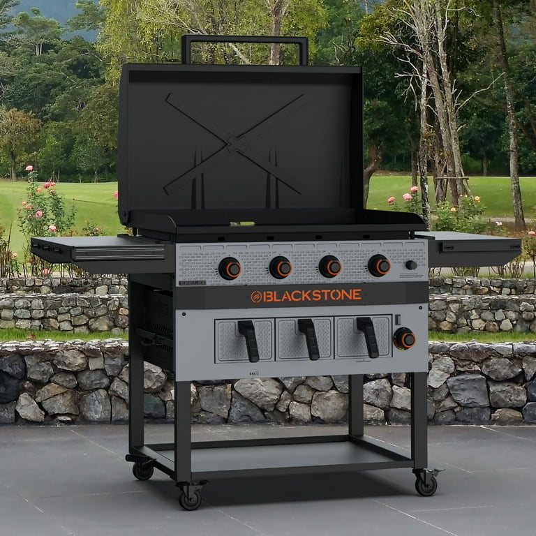 Blackstone Bronco Outdoor Combo Griddle with Air Fryer, 4-Burner