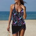 thumbnail image 2 of TopLLC Womens Plus Size Tankini Swimsuits with Skirt Two Piece Ruched Bathing Suits Floral Push Up Beach Swimwear, 2 of 7