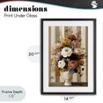 thumbnail image 4 of Stupell Industries Farmhouse Vintage Arrangement in Vase Black Framed Print Under Glass, 14 x 20, by Petals Prints Design, 4 of 8