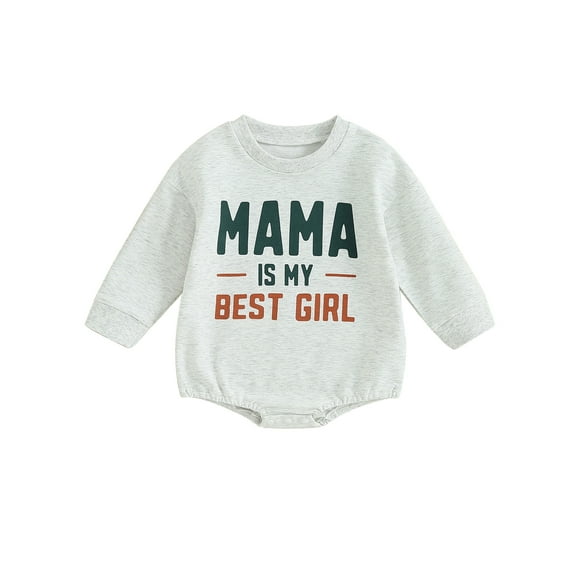 Bagilaanoe Newborn Baby Boy Oversized Romper Sweatshirt Long Sleeve Bodysuits Letter Print Pullover 3M 6M 12M 18M Infant Casual Tee Tops