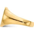 thumbnail image 3 of 14K Yellow Gold 14.0X13.0mm Closed Back Men's Signet Ring (Size 10) Made In United States rs124, 3 of 5