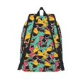 thumbnail image 2 of Lsque Angry Shark Pattern Pattern Canvas Daypack, Durable Backpack, High-quality Versatile Backpack,Vintage Compact Backpack-Medium, 2 of 6
