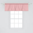 thumbnail image 2 of Ambesonne Pink Polka Dots Window Valance, Motifs with Shapes, 42" x 18", Pale Pink and White, 2 of 3
