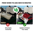 thumbnail image 4 of Golf Cart Seat Covers for 2 Seater,Red Snowman Christmas Microfiber Cart Seat Towel Blanket,Gifts Xmas Tree Winter Snowflake Absorbent Breathable NonSlip Bench Seats Protector for Golf Course 51"x31", 4 of 9