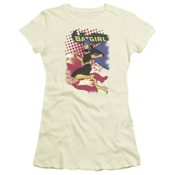 Batman Batgirl Crunch S/S Junior Women's T-Shirt Sheer Cream