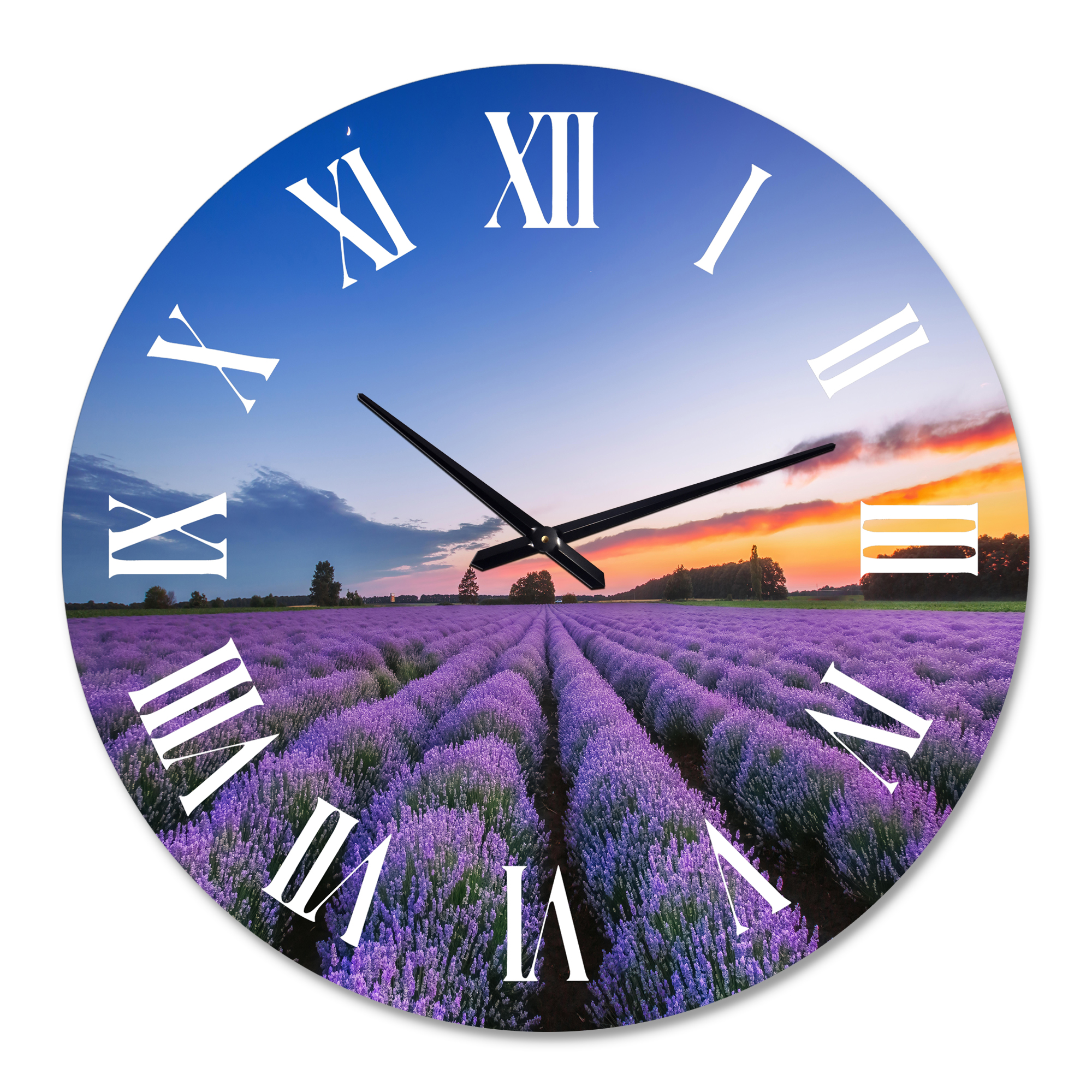 Designart 1 in Quartz Farmhouse Wall Clock