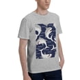 thumbnail image 2 of Bingfone Angry Shark Men'S Loose Fit Short-Sleeve Pocket T-Shirt, 2 of 7