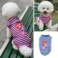 thumbnail image 3 of Billuyoard Chalecos a rayas, camisetas para mascotas, ropa suave para cachorros, camisas para perros, disfraces de mano de obra exquisita, traje Type3 NO3, 3 of 6