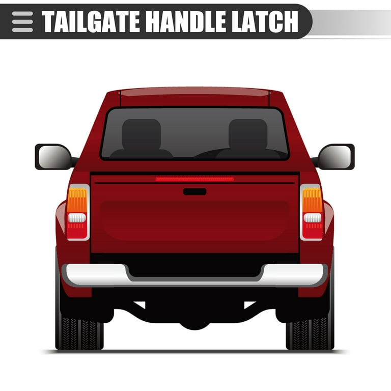 Tailgate Handle Latch and Bezel Trim with Tailgate Latch Clips