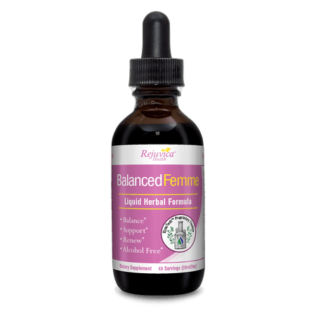 Balanced Femme - Herbal PMS and Menopause Support | All-Natural Liquid for 2X Absorption | Vitex, Dong Quai, Maca Root &