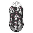 thumbnail image 4 of Kuromi And My Melody Girls One Piece Swimsuits Hawaiian Summer Swimwear Beach Bathing Suit Outfits, 4 of 6