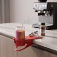 thumbnail image 4 of Ikohbadg Drink Cup Holder Clip, Table Desk Side Water Glass Beer Bottle Beverage Soda Coffee Mug Holder Cup Saucer Clip Design for Home Office, Red, 4 of 6