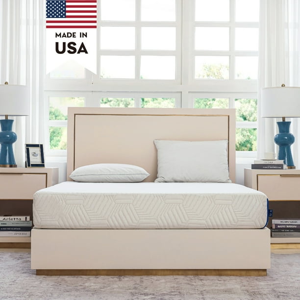 MLILY Ego Blue 8 inch Cooling Gel Memory Foam Mattress, King Mattress