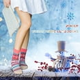 thumbnail image 3 of Calcetines de invierno 5 pares de calcetines de lana vintage para mujer, calcetines cómodos cálidos de punto grueso Adepaton CJWUS-1345, 3 of 7