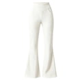 thumbnail image 6 of LIaqionyy Women's Flare Yoga Pants Stretch Casual Ribbed High Waist Leggings Solid Color Bootcut Bottom Pant with Pockets, 6 of 6