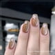 thumbnail image 3 of Esmalte de uñas en gel semipermanente con efecto ojo de gato, magnético, de color nude, con purpurina brillante, para decoración de uñas, con LED y UV, 3 of 5
