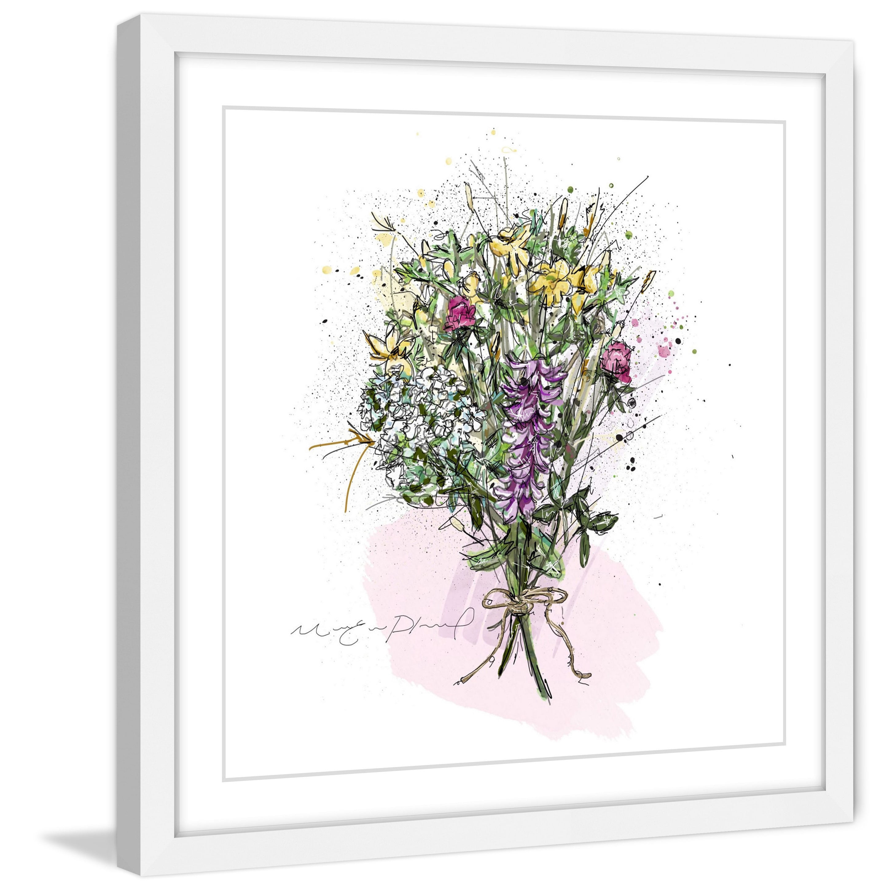 Marmont Hill Printed Floral & Botanical Flowers Framed Art Prints, by Marie-Eve Pharand