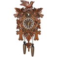 thumbnail image 1 of Reloj de pared de cuco de madera de estilo nórdico retro de la Selva Negra alemana, 1 of 5