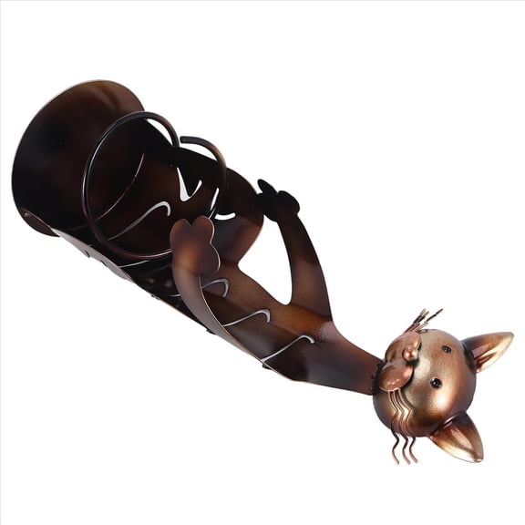 Cat Wine Holder Rack Cat Shaped Wine Holder Stand Metal Decorative Cat Wine Bottle Holder Sculpture,1 x Cat Wine Holder Rack