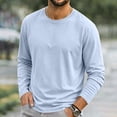 thumbnail image 5 of Yongwang Mens Long Sleeve Shirt Crew Neck Top Athletic Breathable Casual Basic Top for Sports Gym, 5 of 5