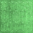 thumbnail image 1 of Ahgly Company Indoor Square Abstract Emerald Green Contemporary Area Rugs, 7' Square, 1 of 4