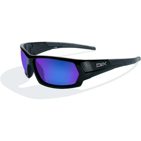 DVX Next Blue Mirror Lens/ Gloss Black Frame Rx-able Sunglasses