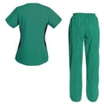 thumbnail image 2 of Women's Scrubs Set Scrub Top and Pants Scrubs Set, 2 of 3