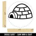 thumbnail image 2 of Igloo Ice House Rubber Stamp for Scrapbooking Crafting Stamping - Mini 1/2 Inch, 2 of 7