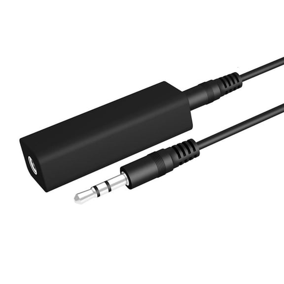 SIEYIO Ground Looping Noise Isolator 3.5mm Noise Filter for Car Sound and Home Stereo System Enhancing Sound Quality Black