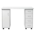 thumbnail image 5 of Double Edged Manicure Nail Table with Drawer White, 5 of 12