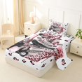 thumbnail image 2 of Homewish Fashion Perfume Twin Sheets,Cheetah High Perfume Bowknot Bedding,Pink,3 Pieces,1 Fitted Sheet and 1 Pillowcase, 2 of 6